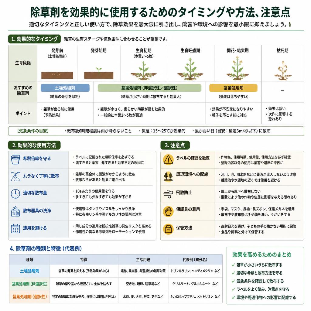 効果的な除草剤の使い方