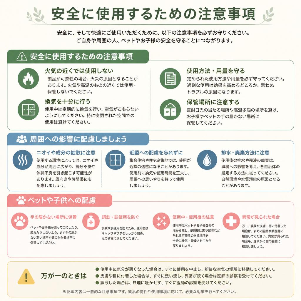 除草剤使用時の注意点
